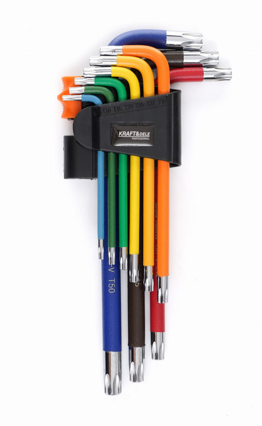 Set od 9 imbus ključeva u boji, Torx,