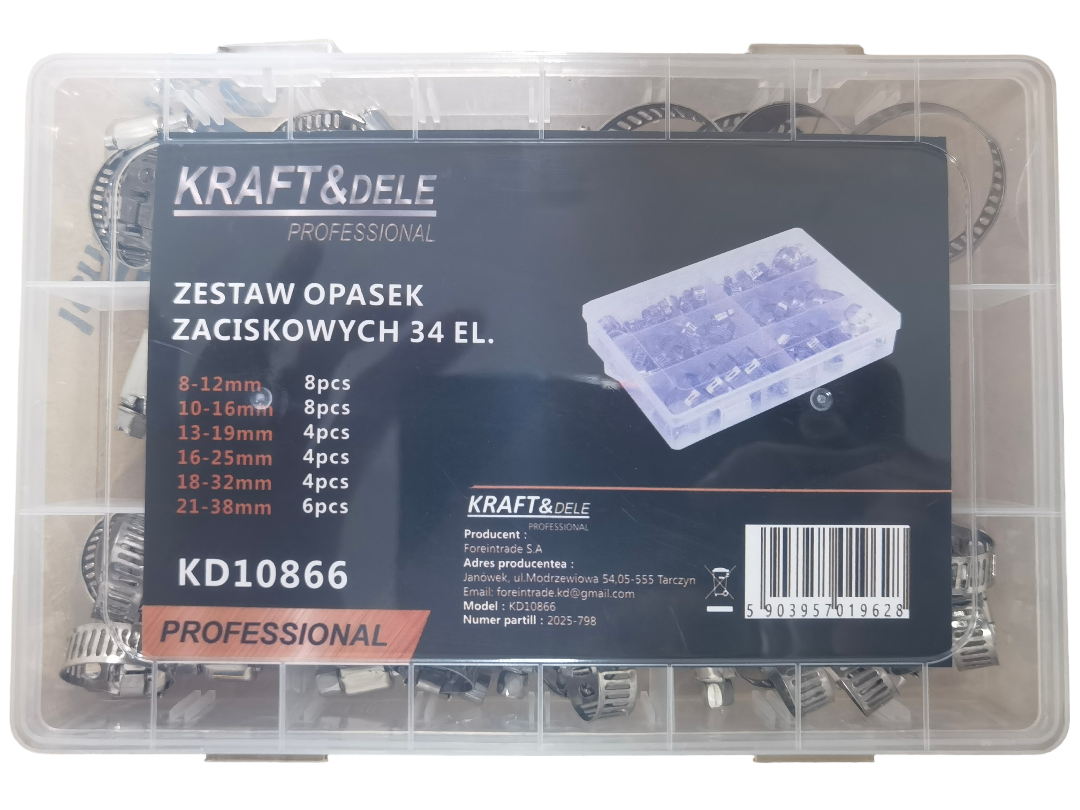 SET STEZALJKI S PUŽNIM POGONOM 34 KOM