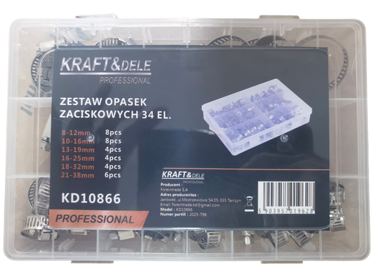 SET STEZALJKI S PUŽNIM POGONOM 34 KOM