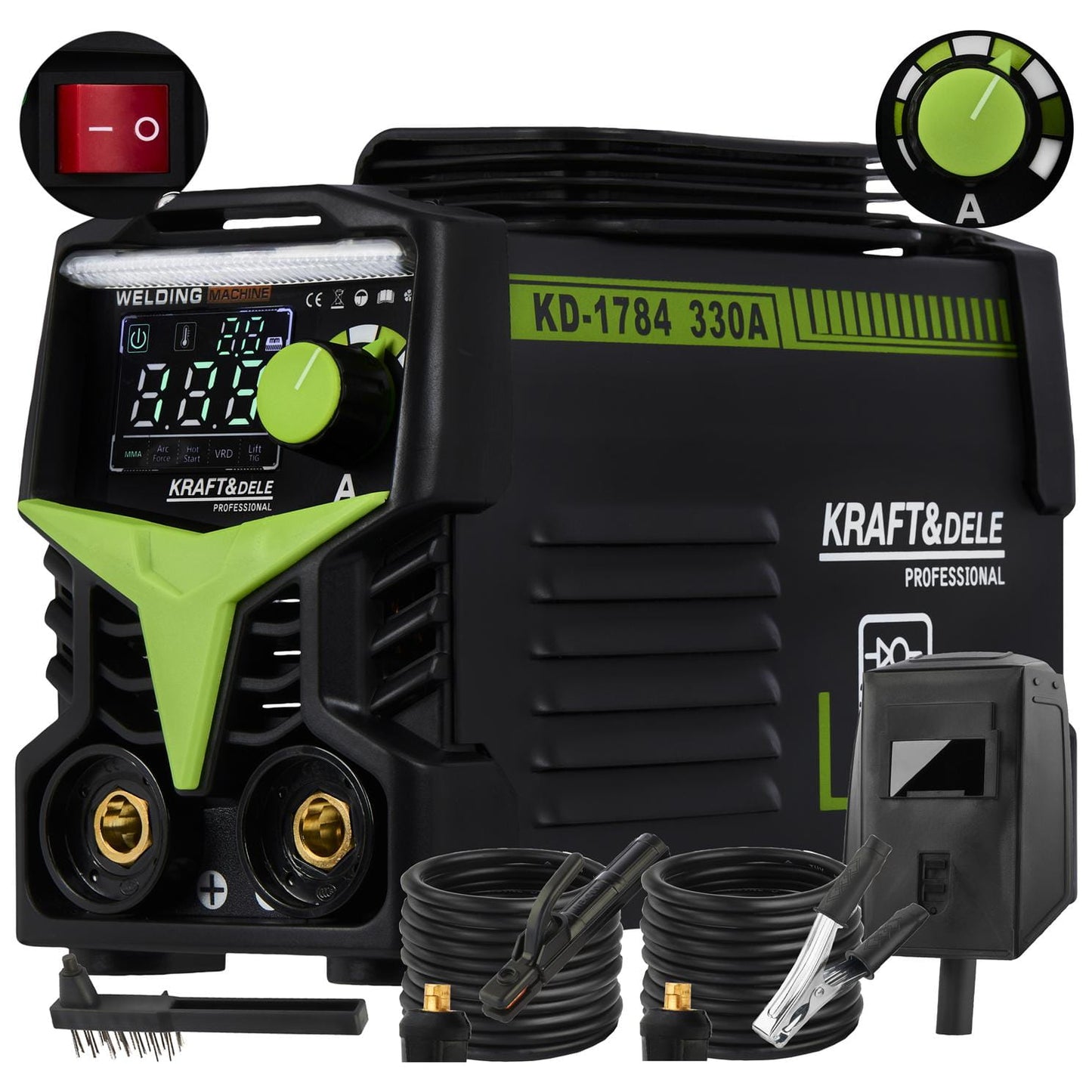 330A MMA TIG LIFT VRD KD1784 inverterski aparat za zavarivanje